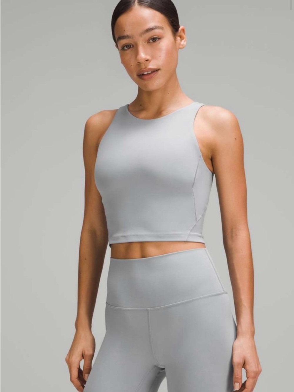 Lululemon Align High-Neck Tank Top Nulu Rhino Gray Size 10